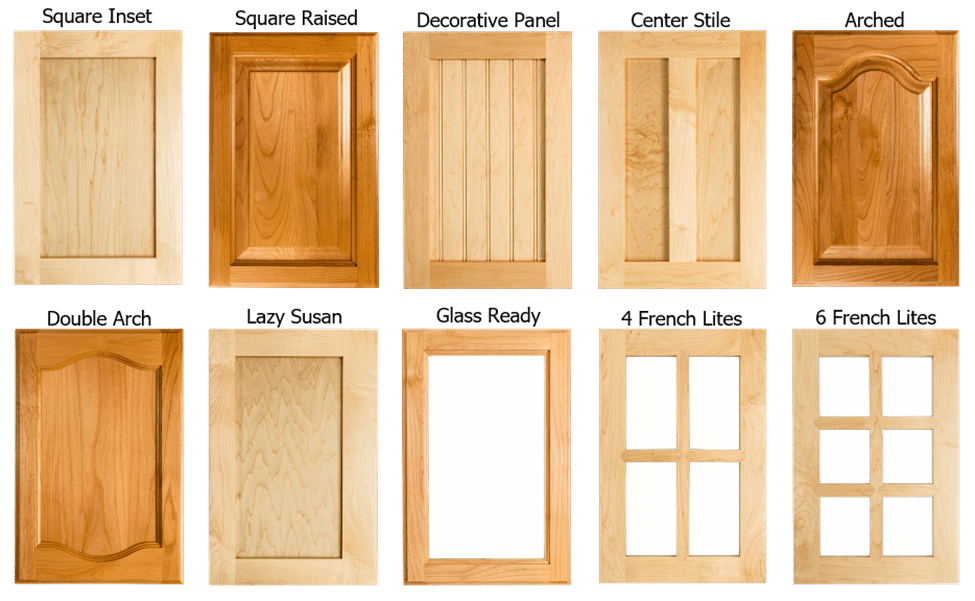 types of kitchen cabinet door style