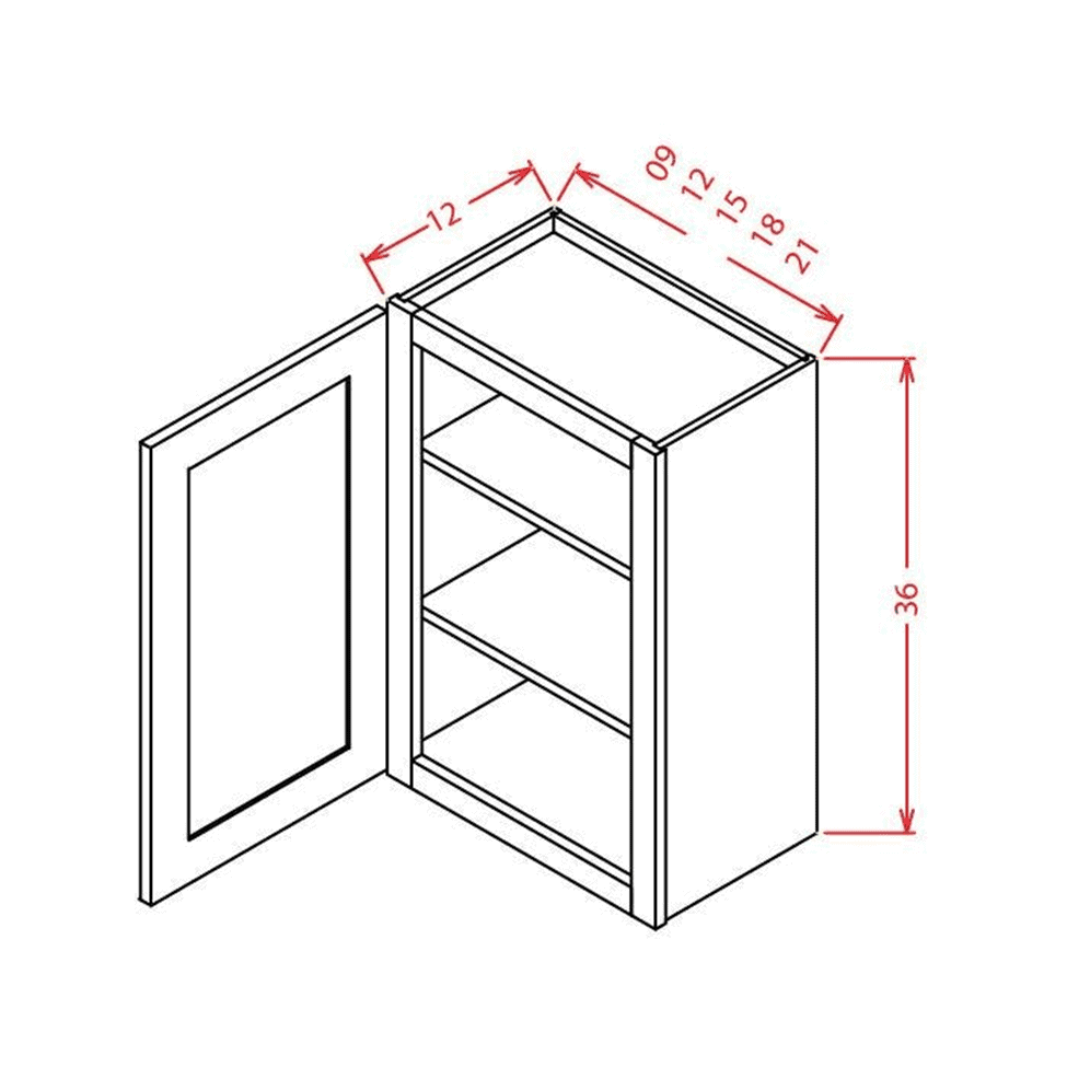 wall cabinet width