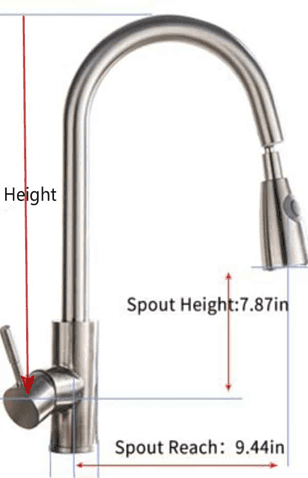 Kitchen faucet Height
