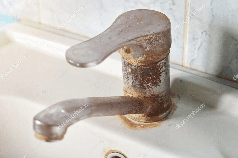 rusted faucet