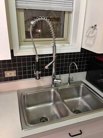 sink with pull down faucet